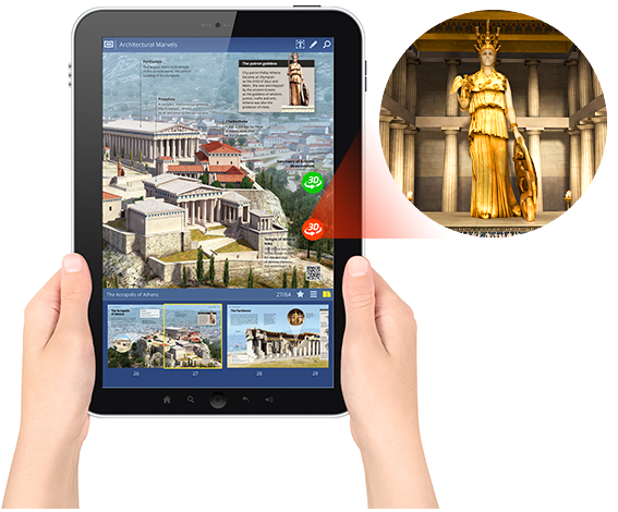 <b>mozaBook</b> app за таблет<br>Носете книгата със себе си, където и да сте!