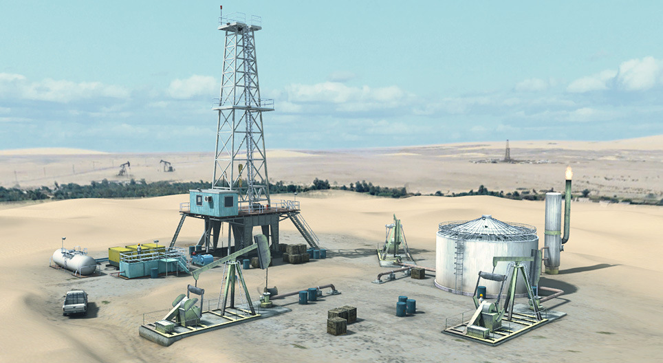 Функциониране на нефтен кладенец