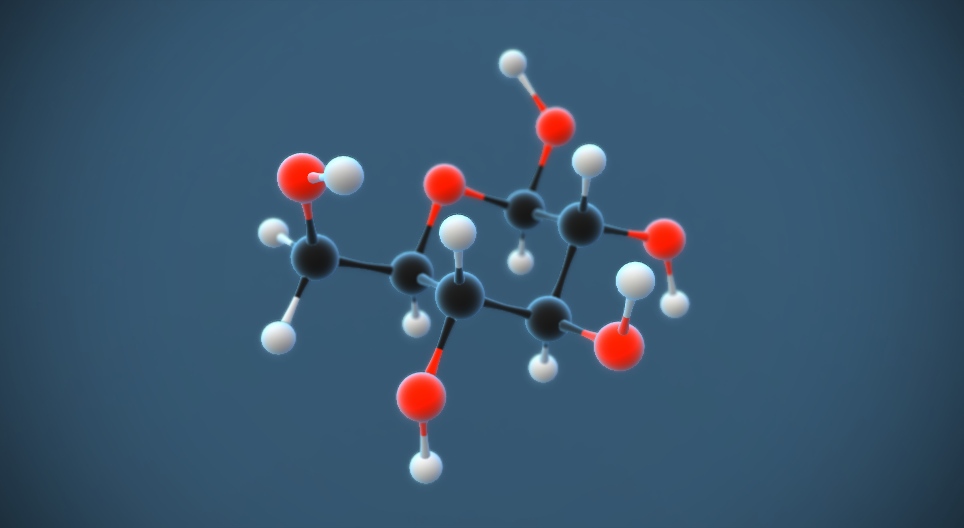 Бета-D-глюкоза (C₆H₁₂O₆)