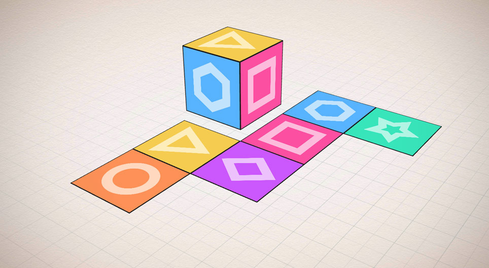 Развивка на куб – задачи