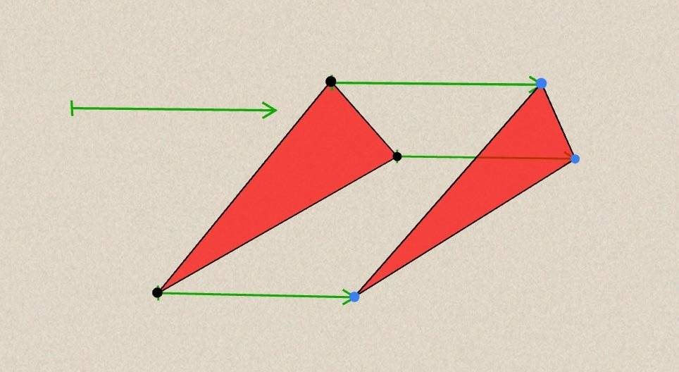 Геометрични еднаквости – транслация (преместване)