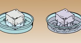 Захарта се разтваря по-бързо в топла вода