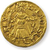 Szent László képe Mátyás pénzérméjén