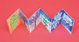 Изработване на диплянка за месеците на годината - 3. стъпка