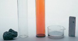 Графит, кислород, бром, живак и желязо