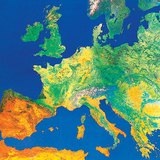 Спътникова снимка на Европа