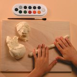 Изработване на пръстени за салфетки от солено тесто - 1. стъпка