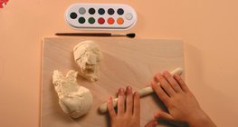 Изработване на пръстени за салфетки от солено тесто - 1. стъпка