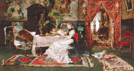 Михай Мункачи: "Парижки интериор" (1877)