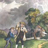 Франклин и неговият син "улавят небесните мълнии"