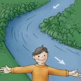 На коя страна на реката се намираме?