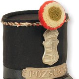 Nemzetőrcsákó nemzetiszínű sapkarózsával