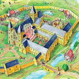 Рисунка на манастирски комплекс