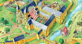 Рисунка на манастирски комплекс