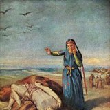 Теодор Шасерьо: "Казачка до мъртвото тяло на Мазепа"