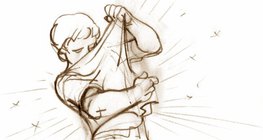 Триещите се една в друга дрехи се наелектризират.