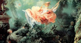 Фрагонар: "Люлката" (1767, рококо)