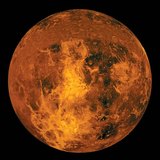 Повърхността на Венера може да бъде видяна само с радар, заради дебелия пласт облаци, който я заобикаля