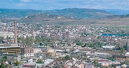 Миньорско селище, прераснало в град