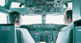 Пилотската кабина на един самолет