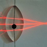 Светлинни лъчи, преминаващи през конвексни лещи