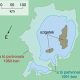 Az Aral-tó partvonalának változása