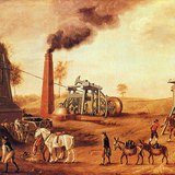 Парна машина в една аглийска мина