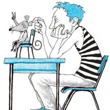 Diák fiú és diák egér