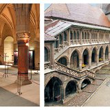 Замъкът Хуняди: рицарската зала и дворът