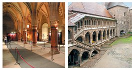 Замъкът Хуняди: рицарската зала и дворът