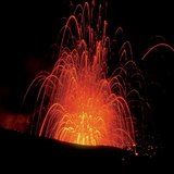 Изригването на Стромболи, Италия