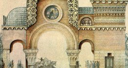 В. Хартман: "Киевската градска порта" (акварел)