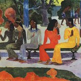 Пол Гоген: "Пазар" (1892, постимпресионизъм)