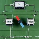 Индуциране на променлив ток чрез въртящ се магнит и фиксирана намотка - Измерване на индуцирания ток с амперметър Индуциране на променлив ток чрез въртящ се магнит и фиксирана намотка - Измерване на индуцирания ток с амперметър