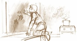 Парата се кондензира върху студеното стъкло