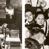 Кодай ръководи групата за изследване на унгарската народна музика към Унгарската академия на науките - Золтан Кодай с деца