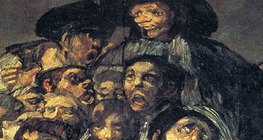 Гоя: "Поклонение в Сан Исидро" (1820, Романтизъм, детайл)