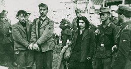 Съветски борци за свобода преди тяхната екзекуция