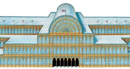 Пакстън: Кристалният дворец в Лондон (1851, сецесион)