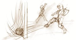 Топката, която е ритната, излита