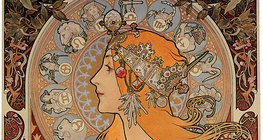 Муха: "Зодиак" (плакат, сецесион)