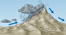Ветровитите страни на планините имат по-влажен климат