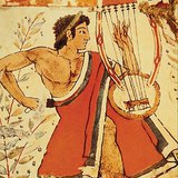 Етруски стенописи от Гробницата на леопардите (Тарквиния, средата на 5 в.пр.н.е.)