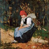 Михай Мункачи: "Жена, носеща дърва"