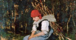 Михай Мункачи: "Жена, носеща дърва"