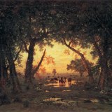 Русо: "Гората на Фонтенбло" (1850, реализъм)