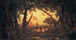 Русо: "Гората на Фонтенбло" (1850, реализъм)