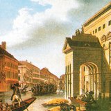 A Duna 1838-as áradása Pesten