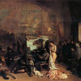 Курбе: "В ателието" (1855, реализъм)