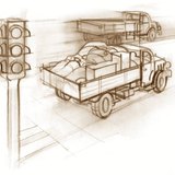 Ускорението на натоварен камион е по-бавно, следователно то има по-голяма инерция